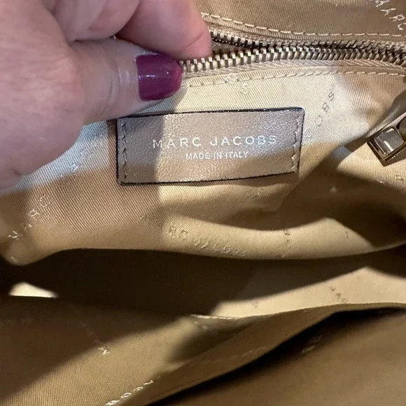 Marc Jacobs Collection Wellington taupe leather leopard calf hair bag Satchel - Picture 11 of 13